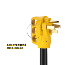 Load image into Gallery viewer, RA-AP021 25' 50 Amp RV Extension Cord - Grip Handle Plug and 6" Loose End,10AWG/3, 4Wires, 6/3+8/1