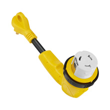 Load image into Gallery viewer, RA- AP031  12" RV Electrical Adapter 30A male to 50A female with right angle twist lock, 10AWG